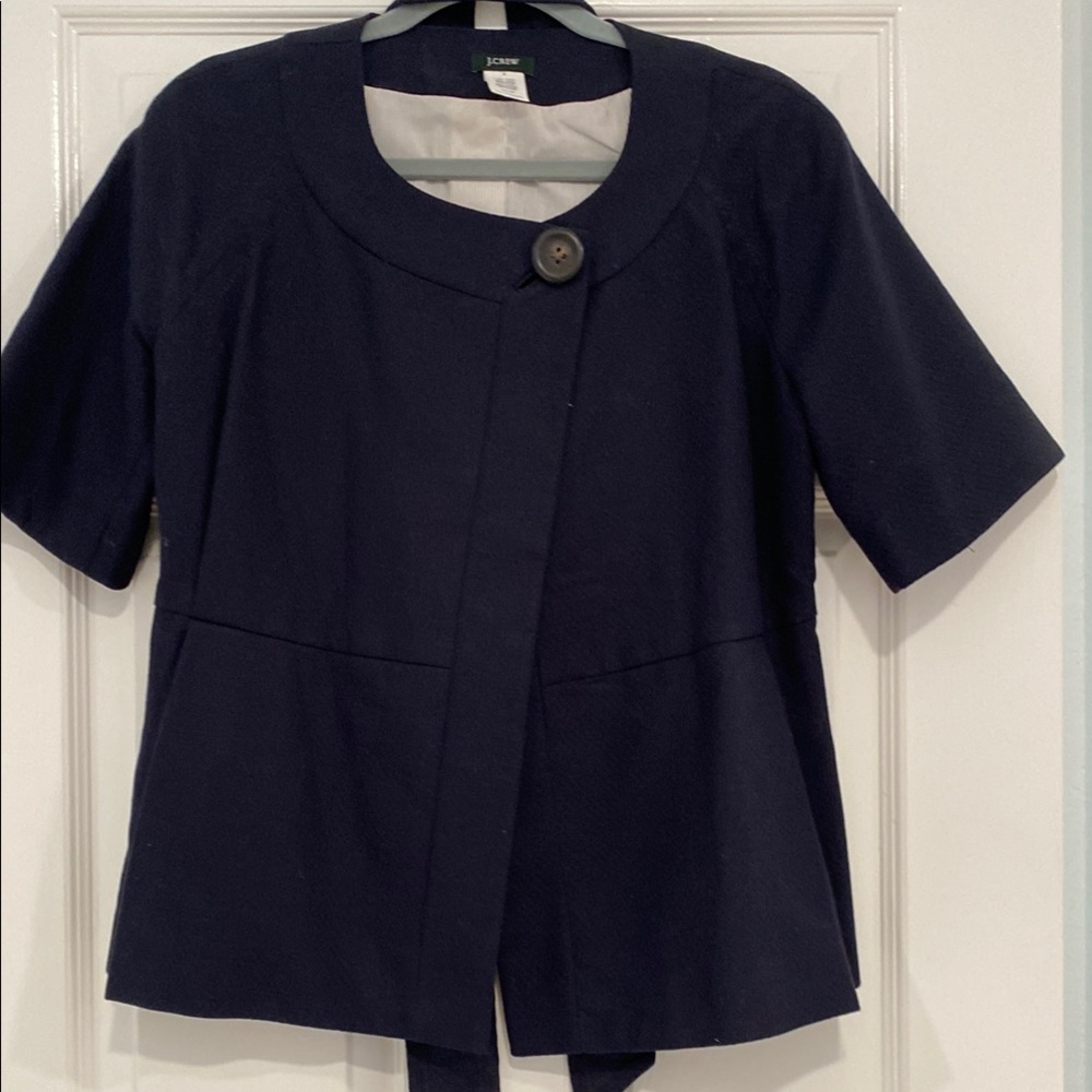 J. Crew Dark Blue Short Sleeve Jacket